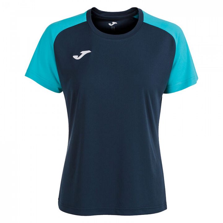 Joma Academy IV Woman SS Tee Navy Blue / Fluorescent Turquoise