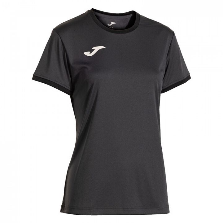 Joma Combi Premium Woman SS Tee Dark Gray / Black