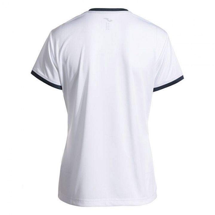 Joma Combi Premium Woman SS Tee White / Navy Blue