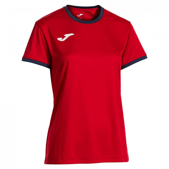 Joma Combi Premium Woman SS Tee Red / Navy Blue