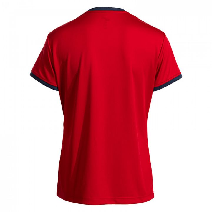 Joma Combi Premium Woman SS Tee Red / Navy Blue
