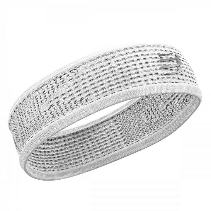 Compressport Thin Headband On/Off White