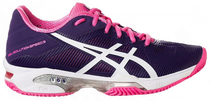 ASICS Gel-Solution Speed 3 Clay Parachute Purple / White / Hot Pink