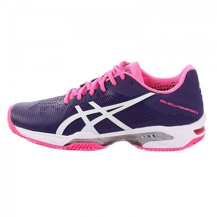 ASICS Gel-Solution Speed 3 Clay Parachute Purple / White / Hot Pink