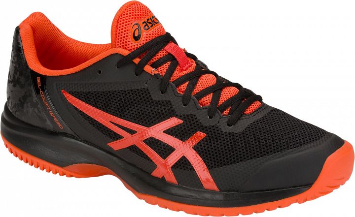 ASICS Gel-Court Speed CLAY Black / Cherry Tomato