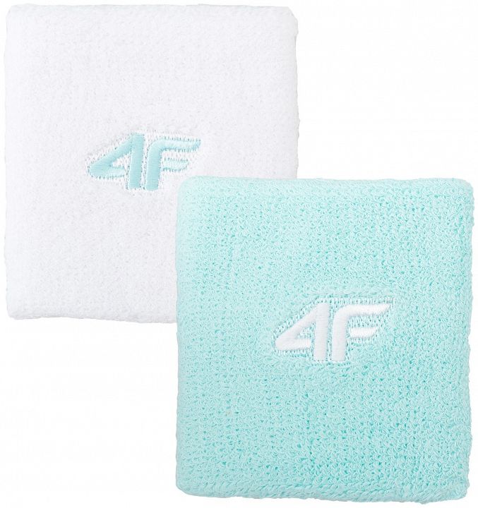 4F Wristband Biały + Miętowy