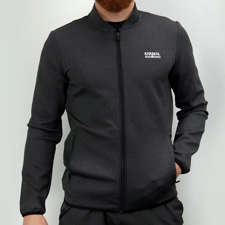 Karakal Pro Tour Jacket Charcoal Grey
