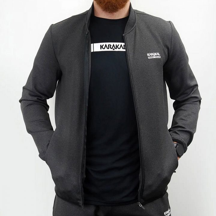 Karakal Pro Tour Jacket Charcoal Grey