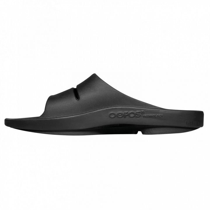 OOFOS OOahh Slide Sandal Black - Klapki