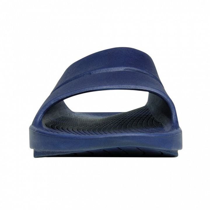 OOFOS OOahh Slide Sandal Navy - Klapki