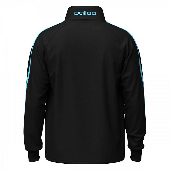 Pallap Full Zip Men's Jacket Black / Cyan Blue