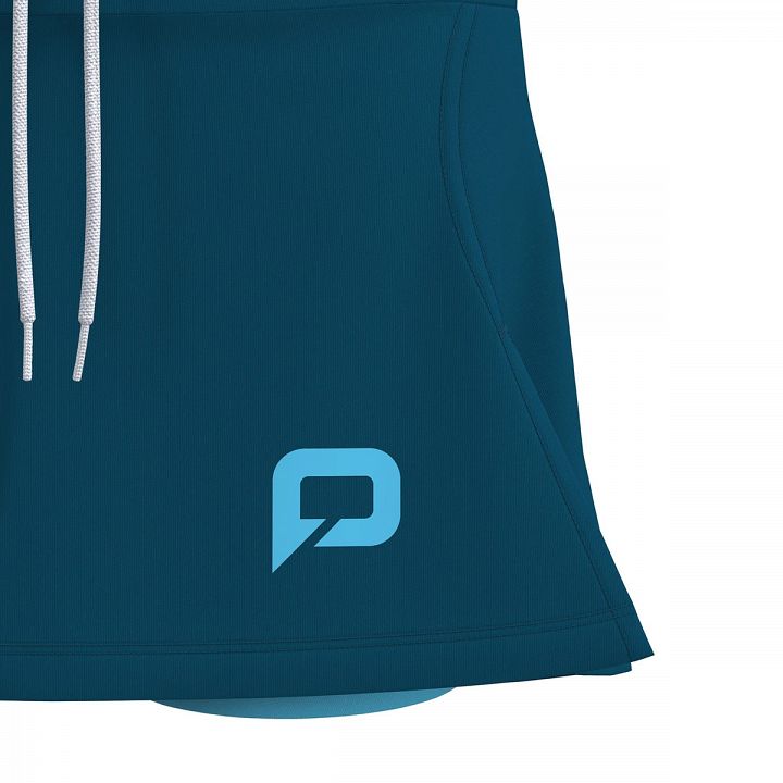 Pallap Women's Skort Petrol Blue / Cyan Blue