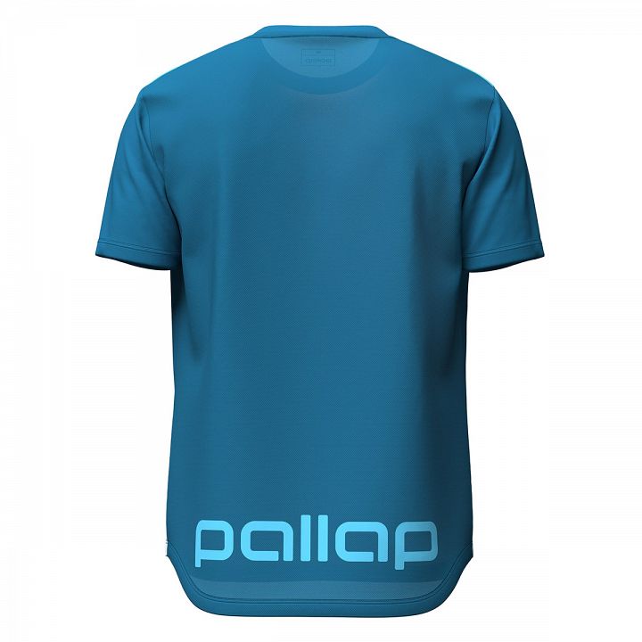 Pallap Technical Men's T-Shirt Petrol Blue / Cyan Blue