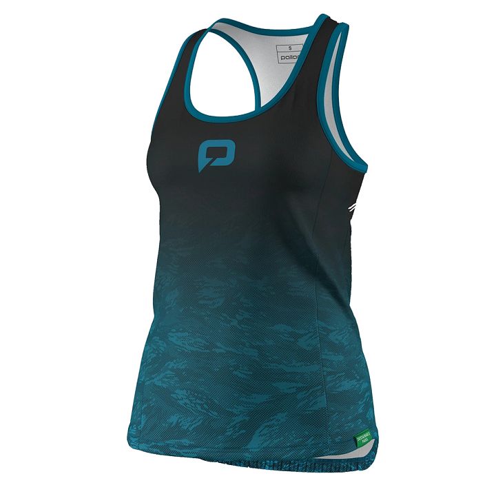 Pallap Women's Competition Top V2 Black / Blue Green