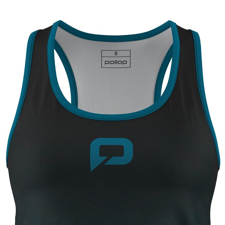Pallap Women's Competition Top V2 Black / Blue Green
