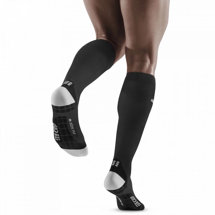 CEP Ultralight Tall Compression Socks Black / Light Grey