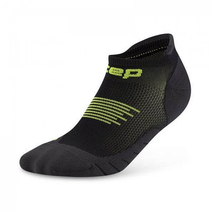 CEP Core Run No Show Socks 5.0 Black / Lime