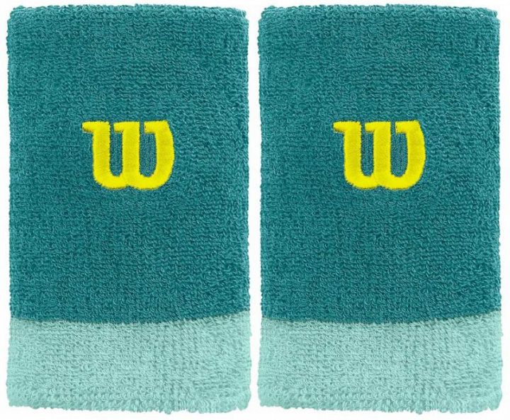 Wilson Extra Wide Wristband Blue