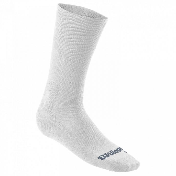 Wilson Rush Pro Crew Socks 1P White / Gray