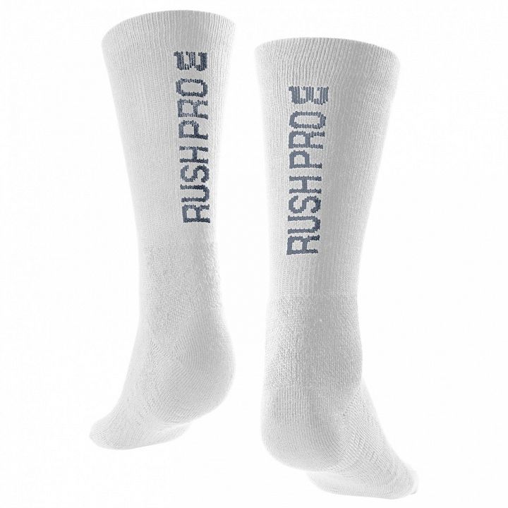 Wilson Rush Pro Crew Socks 1P White / Gray