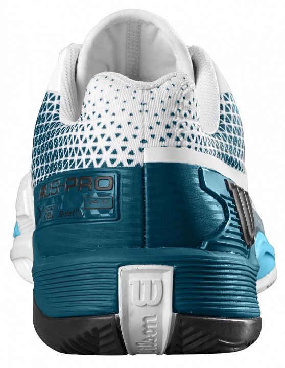 Wilson Rush Pro 4.0 Clay White / Blue Coral / Blue Atoll