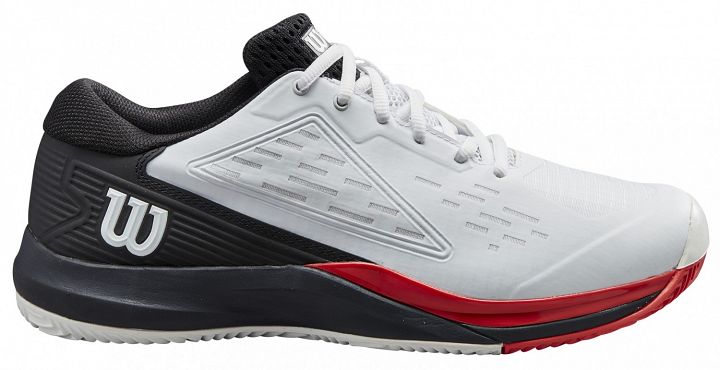 Wilson Rush Pro Ace Clay White / Black / Poppy Red