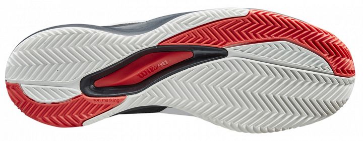 Wilson Rush Pro Ace Clay White / Black / Poppy Red