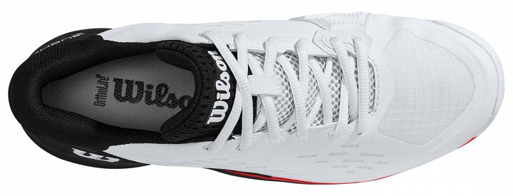 Wilson Rush Pro Ace Clay White / Black / Poppy Red