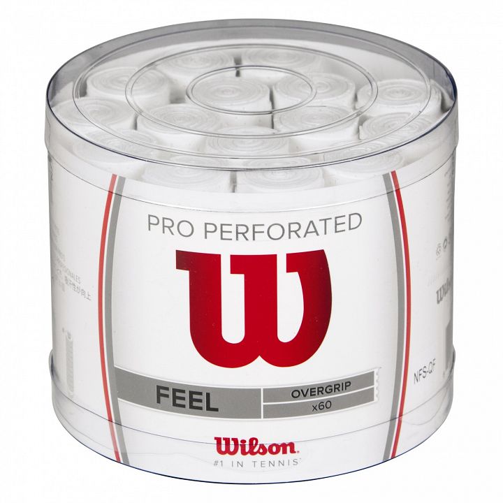 Wilson Pro Perforated Overgrip 60-Pack White
