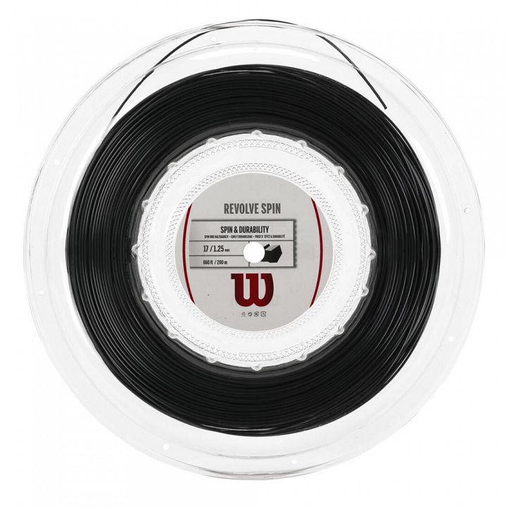 Wilson Revolve Spin 1.25 Reel Black - Szpula 200m