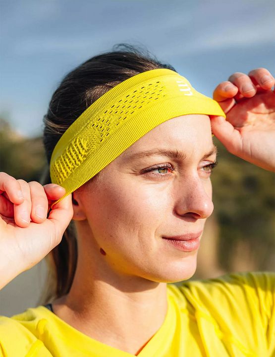 Compressport Thin Headband On/Off Green Sheen
